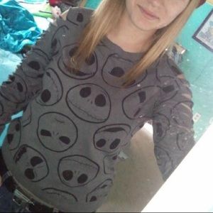 Nightmare before Christmas cut out sweater